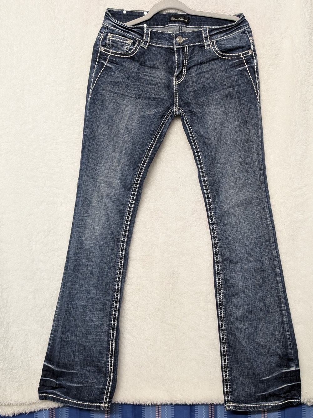 Dark Blue Women's Bootcut Jeans Overalls - Unknown Brand